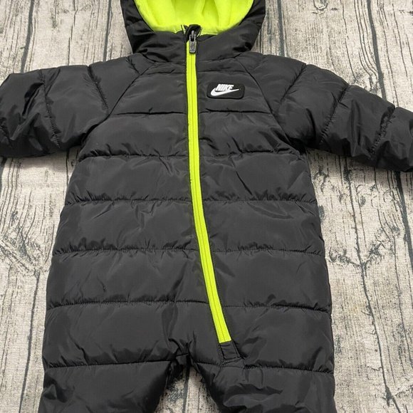Nike Other - Nike 24 months Baby One Piece Snowsuit Black/Neon